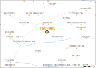 map of Tsekhuv