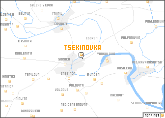 map of Tsekinovka