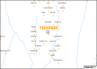 map of Tsekpaor