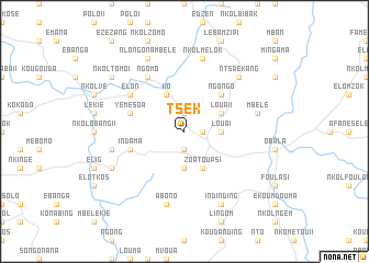 map of Tsek