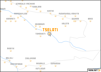 map of Tselatʼi