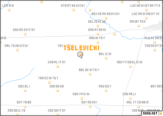 map of Tselevichi
