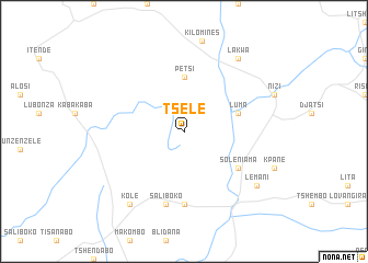 map of Tsele