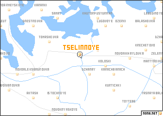 map of Tselinnoye