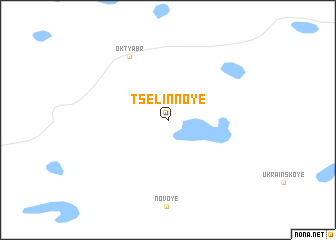 map of Tselinnoye