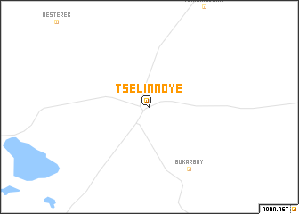 map of Tselinnoye