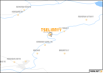 map of Tselinnyy