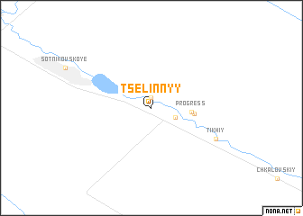 map of Tselinnyy