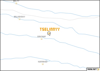 map of Tselinnyy