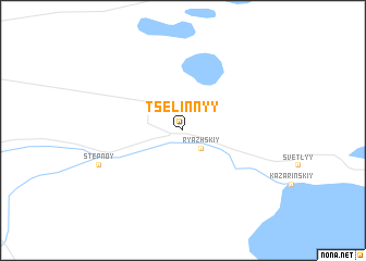 map of Tselinnyy