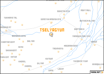 map of Tselyagyun