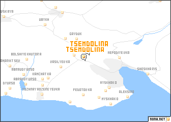 map of Tsemdolina