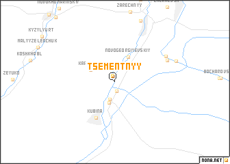 map of Tsementnyy