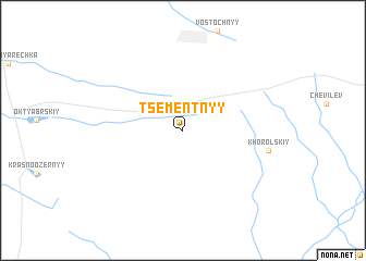 map of Tsementnyy