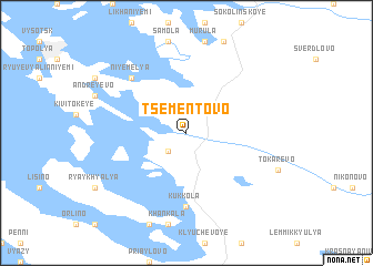 map of Tsementovo