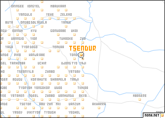 map of Tse Ndur