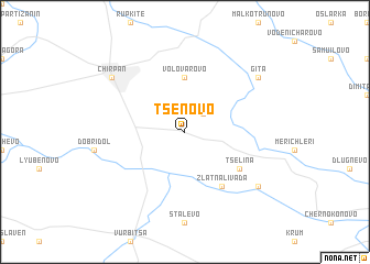 map of Tsenovo