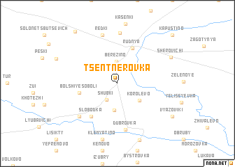 map of Tsentnerovka