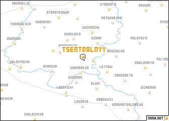 map of Tsentralʼnyy