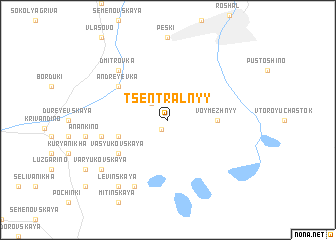 map of Tsentral\