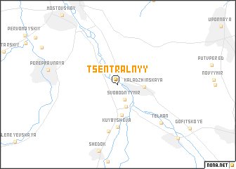 map of Tsentral\