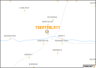 map of Tsentral\