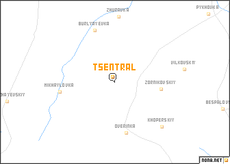 map of Tsentral\