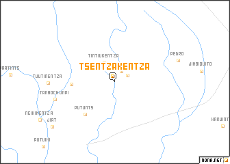 map of Tsentzakentza
