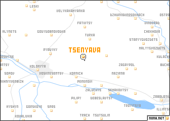 map of Tsenyava