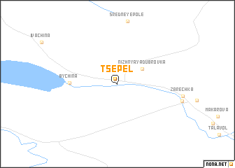 map of Tsepel