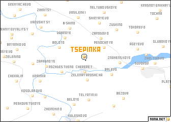 map of Tsepinka