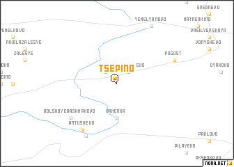 map of Tsepino