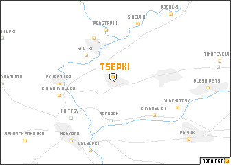 map of Tsepki