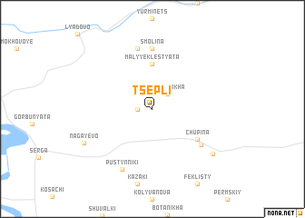 map of Tsepli