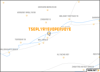 map of Tseplyayevo Pervoye