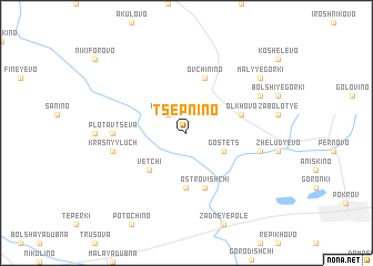 map of Tsepnino