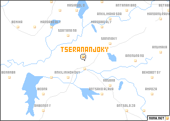 map of Tserananjoky