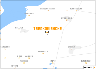 map of Tserkovishche