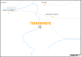 map of Tserkovnoye