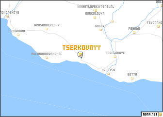 map of Tserkovnyy