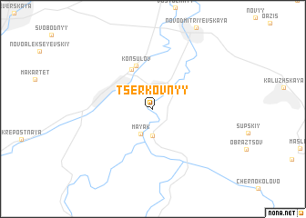 map of Tserkovnyy