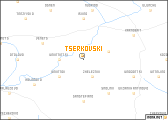 map of Tserkovski