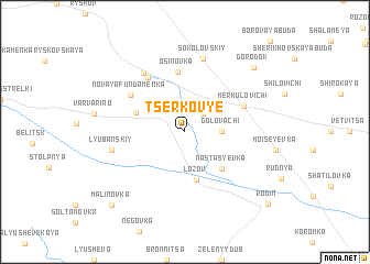 map of Tserkovʼye