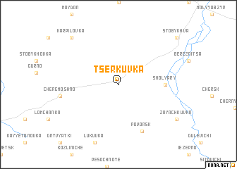 map of Tserkuvka