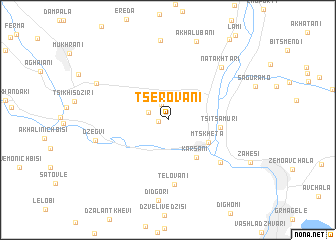 map of Tserovani