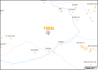 map of Tsesi