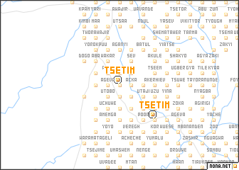 map of Tsetim