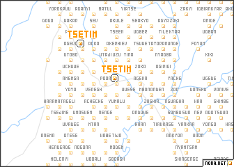 map of Tsetim