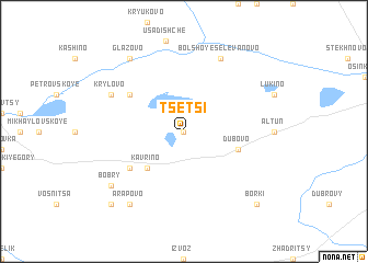 map of Tsetsi