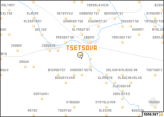 map of Tsetsova